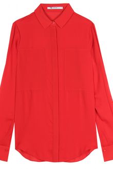 T By Alexander Wang Mesh Combo Shirt - Lyst