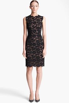 Valentino Lace Sheath Dress - Lyst