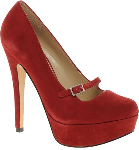 aldo red flat shoes