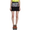 Balenciaga Half Print Mini Skirt in Black - Lyst