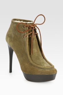 Burberry Prorsum Ramsdale Suede Laceup Ankle Boots - Lyst