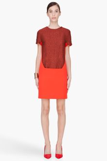 Hussein Chalayan Red Cap Sleeve Dress - Lyst