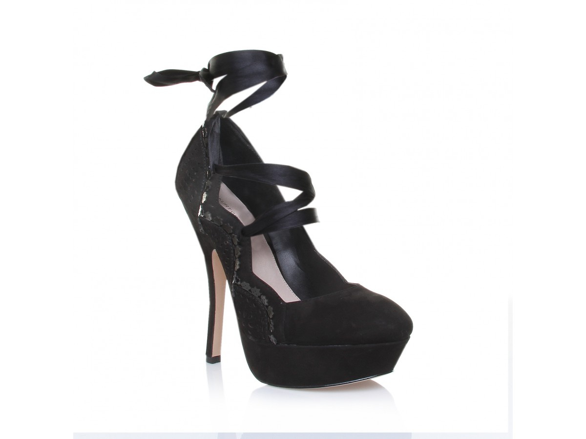 kg by kurt geiger chunky trainer in black