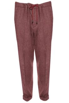 Maison Martin Margiela Wool Drawstring Trouser  - Lyst