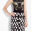 Preen Ella Monochrome Print Stretch Cotton Satin Dress in Black - Lyst