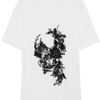 Alexander Mcqueen Embellished Cotton Tshirt in White - Lyst