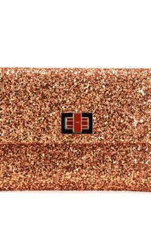Anya Hindmarch Anya Hindmarch Valorie Glitter Clutch - Lyst
