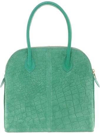 Asos Suede Croc Embossed Lady Bag - Lyst