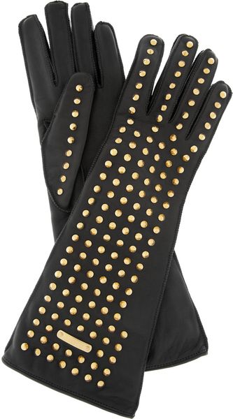 Burberry Prorsum Studded Leather Gloves - Lyst