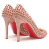 Christian Louboutin Pigalle Spiked Patent Leather Pumps in Beige (nude) - Lyst