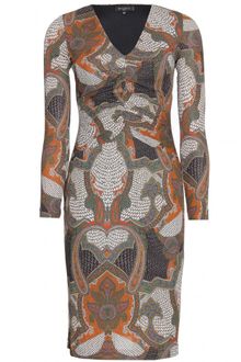 Etro Paisley Printed Ruched Dress - Lyst