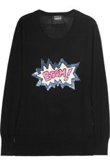 Markus Lupfer Boom Sequined Merino Wool Sweater
