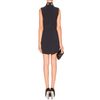 Miu Miu Crepe Dress with Mirrored Appliqué in Black - Lyst
