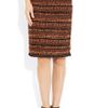Mulberry Bouclétweed Pencil Skirt in Black - Lyst