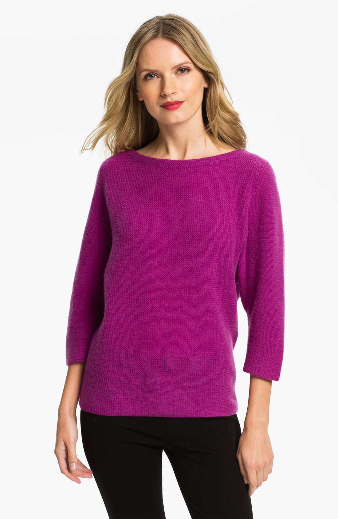 Nordstrom Collection Dolman Sleeve Cashmere Sweater in Purple (light ... Nordstrom Collection Dolman Sleeve Cashmere Sweater in Purple (light ...