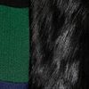 Preen Zora Shearling and Cotton Blend Twill Coat in Black - Lyst