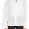Stella Mccartney Emilia Seer sucker silk Shirt in White - Lyst