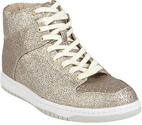 steve madden gold glitter flats