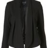 Topshop Seam Front Waterfall Jacket in Black - Lyst