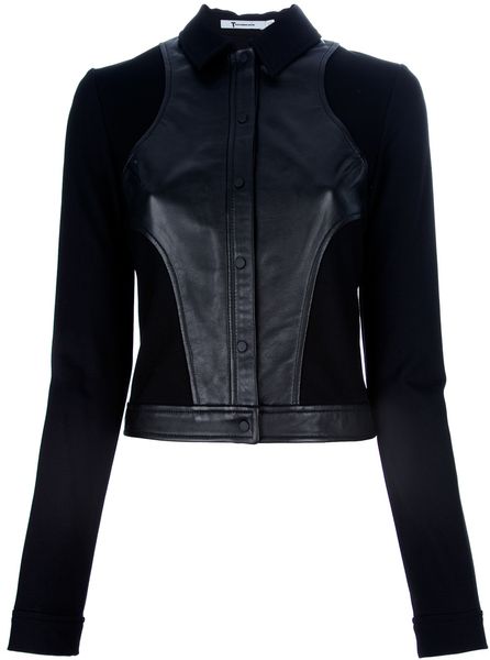 Alexander Wang Lamb Skin Jacket in Black - Lyst