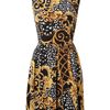 Ax Paris Baroque Print Skater Dress in Black - Lyst