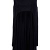 Balenciaga Pleated Cape Dress in Black - Lyst