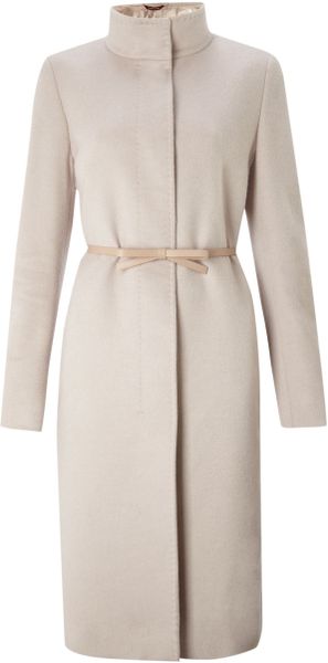 Max Mara Studio Max Mara Studio Belli Belted Wool Coat - Lyst