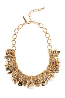 Oscar de la Renta Crystal Branch Necklace - Lyst