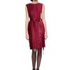 Oscar De La Renta Panel Sleeveless Dress in Red (garnet) - Lyst