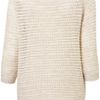 Topshop Knitted Grill Stitch Jumper in Beige (cream) - Lyst