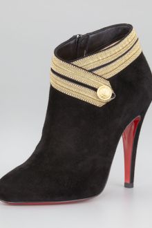 Christian Louboutin Marychal Suede Bootie - Lyst