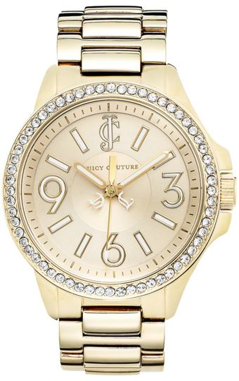 Juicy Couture Womens Jetsetter Gold Tone Stainless Steel Bracelet 38mm - Lyst