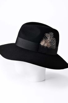 Ann Taylor Feathered Fedora - Lyst