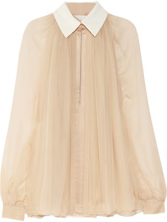 Chloé Silkchiffon Blouse - Lyst