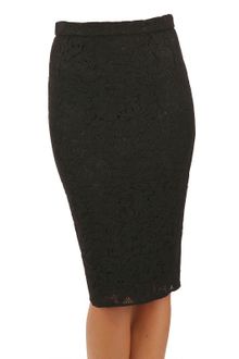 Dolce & Gabbana Mixed Wool Lace Skirt - Lyst