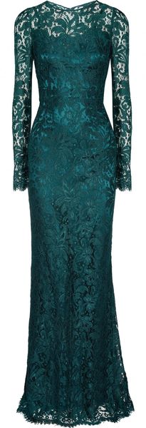 Dolce & Gabbana Lace Gown - Lyst