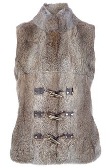Michael by Michael Kors Rabbir Fur Gilet - Lyst