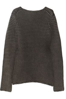 T By Alexander Wang Acid Wash Chunky Knit Wool Sweater - Lyst