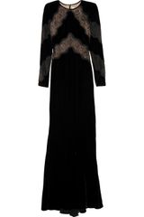 Valentino Lace and Velvet Gown