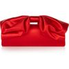 Valentino Bow Detailed Satin Clutch in Red - Lyst