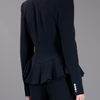 Alexander Mcqueen Ruffle Blazer in Black - Lyst
