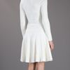 Alexander Mcqueen Pleated Dress in Beige (cream) - Lyst