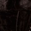 Asos Collection Fur Coat with Pu Belt in Black - Lyst
