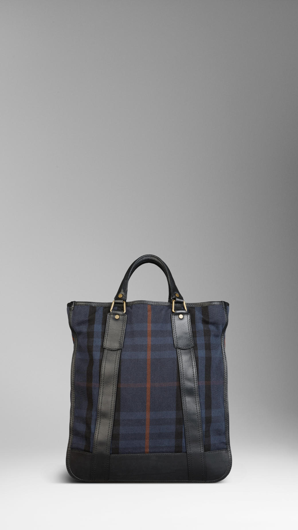 Burberry Large House Check Tote Bag in Blue for Men (navy check) | Lyst