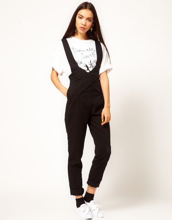 Danielle Scutt Dungarees in Black Denim - Lyst