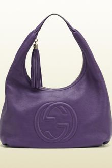 Gucci Soho Blue Leather Hobo - Lyst