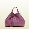 Gucci Soho Light Sunflower Leather Shoulder Bag in Pink (sunflower) - Lyst