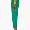 Kenzo  Peached Twill Pants in Green - Lyst