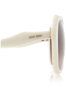 Miu Miu Ladies Mu06ns Ivory Sunglasses - Lyst
