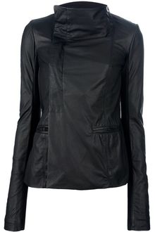 Rick Owens Fitted Asymmetric Jacket - Lyst